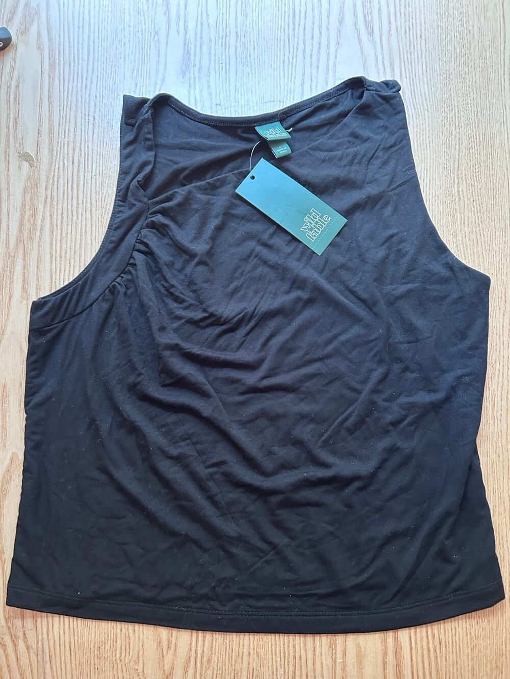 New Women’s Wild Fable Tank Top Lightweight Stretchy Black size Large